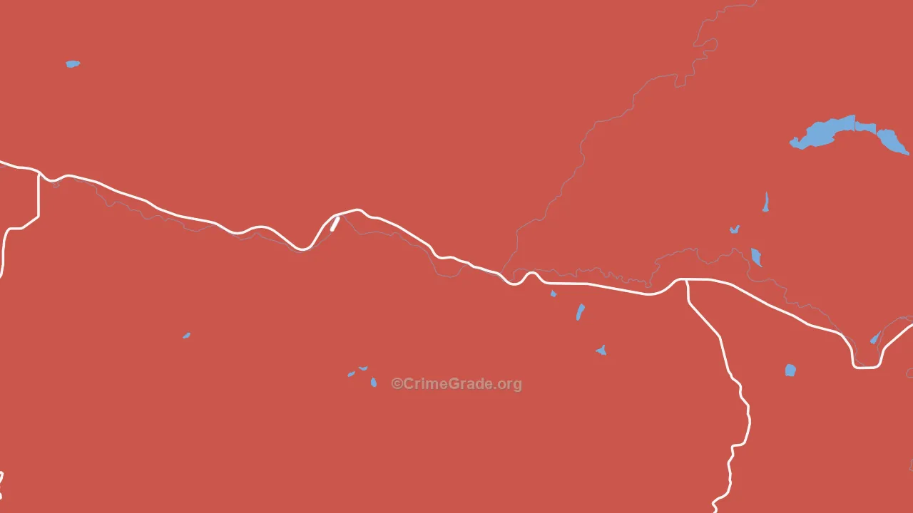 97752, OR Map of Drug-Related Crime Rates