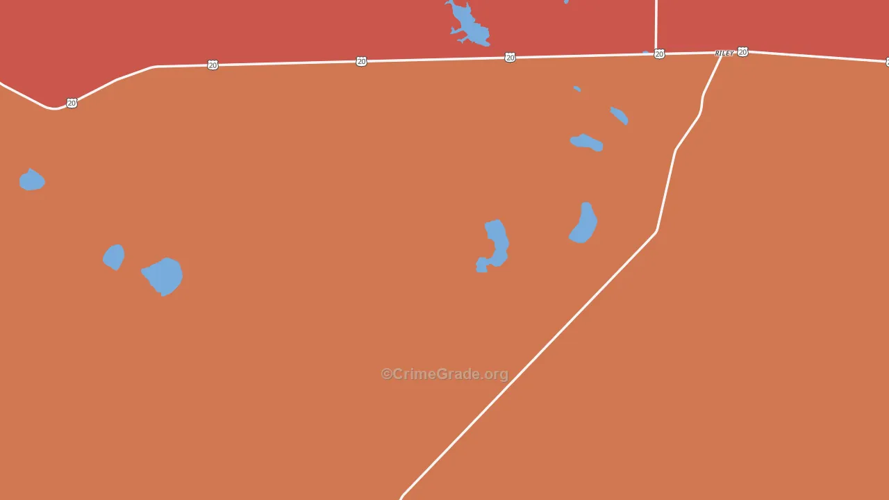 97758, OR Map of Drug-Related Crime Rates