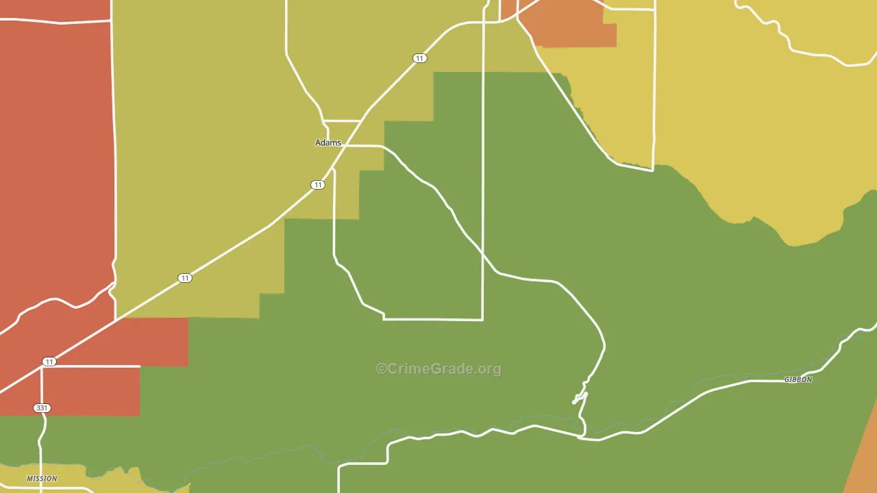 97810, OR Map of Drug-Related Crime Rates