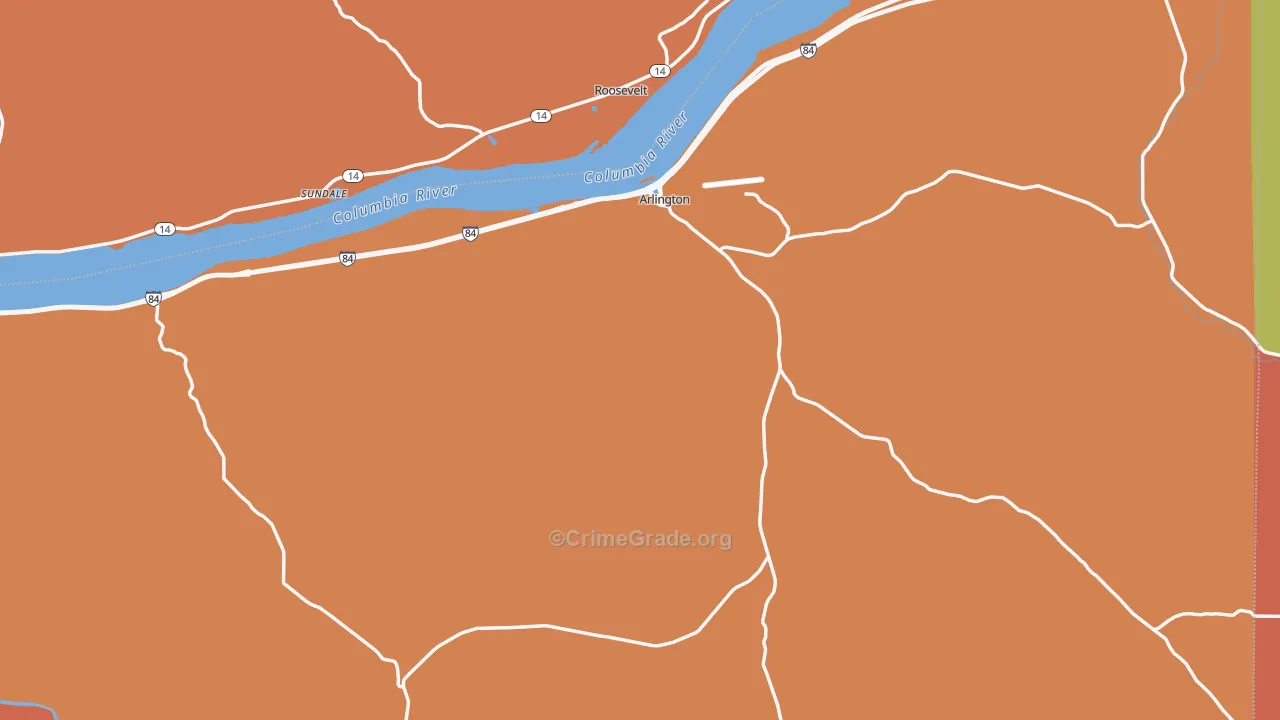 97812, OR Map of Drug-Related Crime Rates