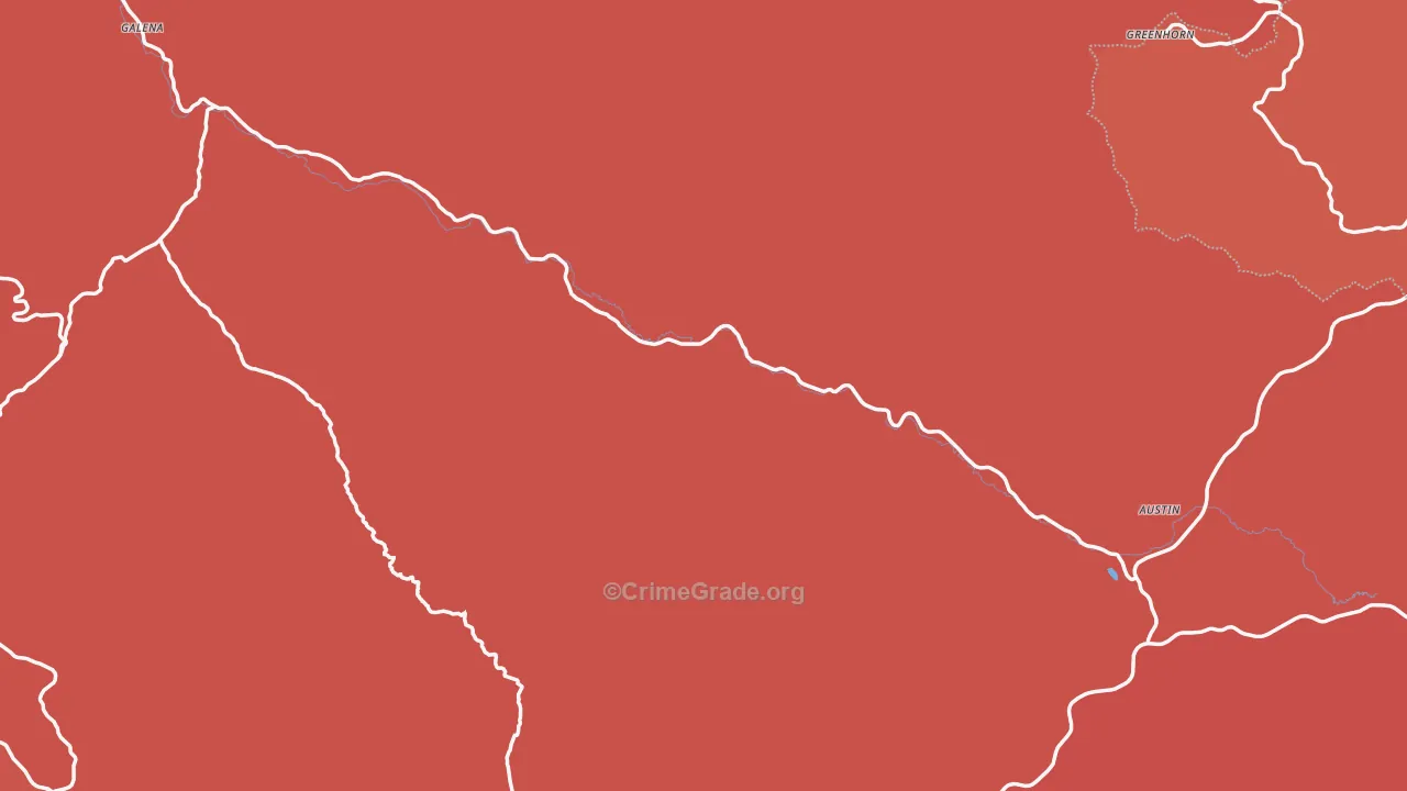 97817, OR Map of Drug-Related Crime Rates