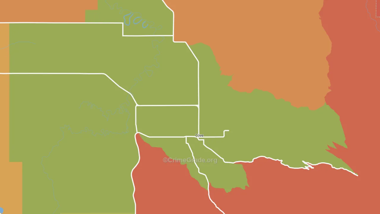 97824, OR Map of Drug-Related Crime Rates