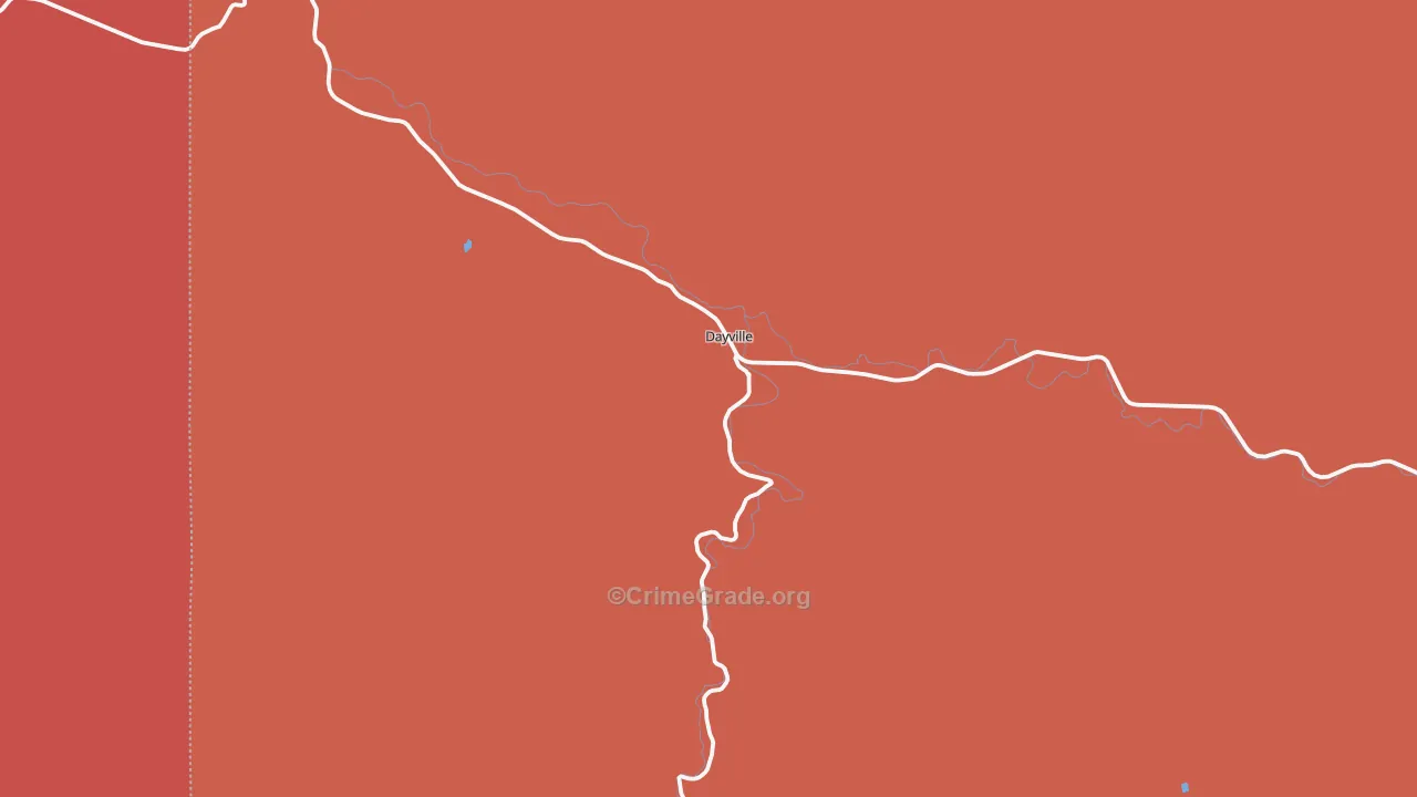 97825, OR Map of Drug-Related Crime Rates