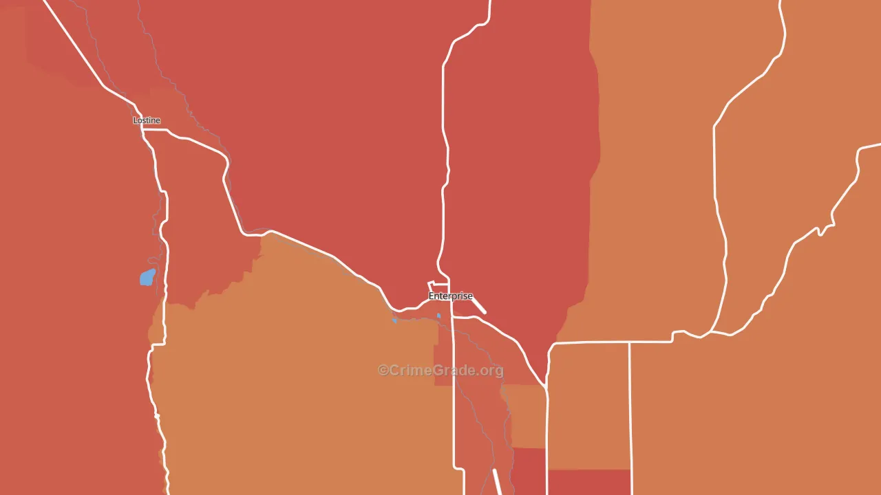 97828, OR Map of Drug-Related Crime Rates