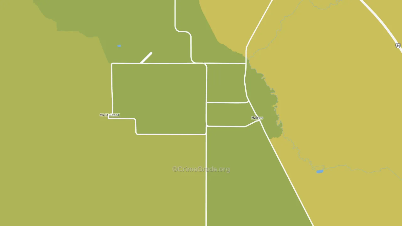 97833, OR Map of Drug-Related Crime Rates