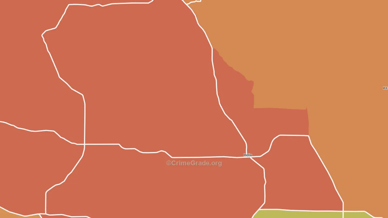 97835, OR Map of Drug-Related Crime Rates