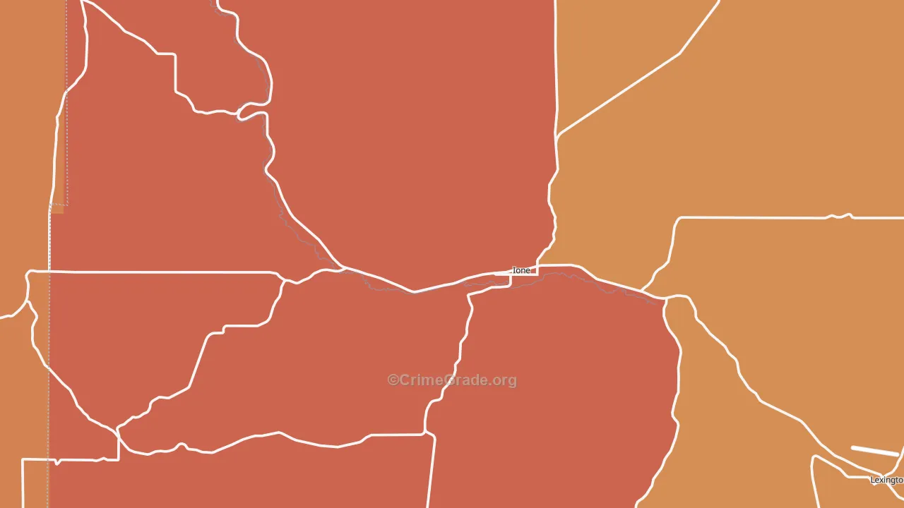 97843, OR Map of Drug-Related Crime Rates