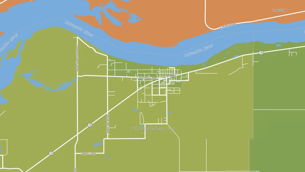 97844, OR Map of Drug-Related Crime Rates