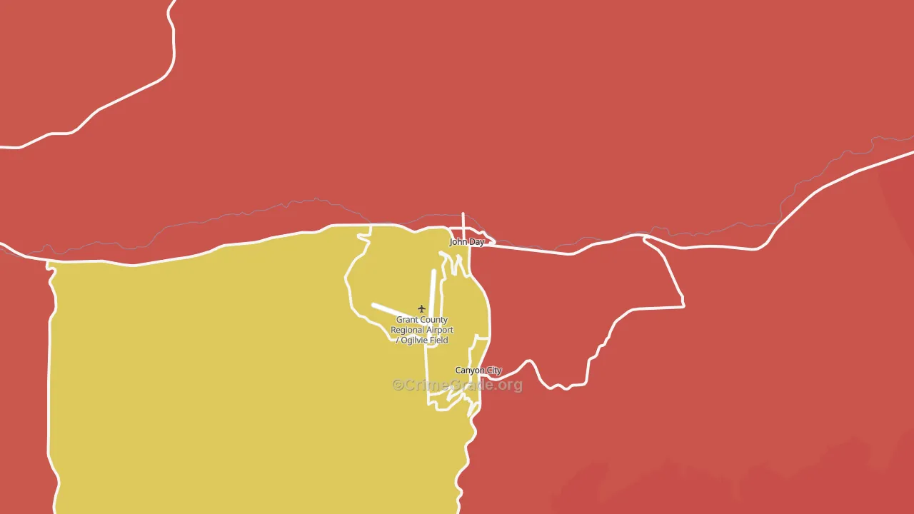 97845, OR Map of Drug-Related Crime Rates