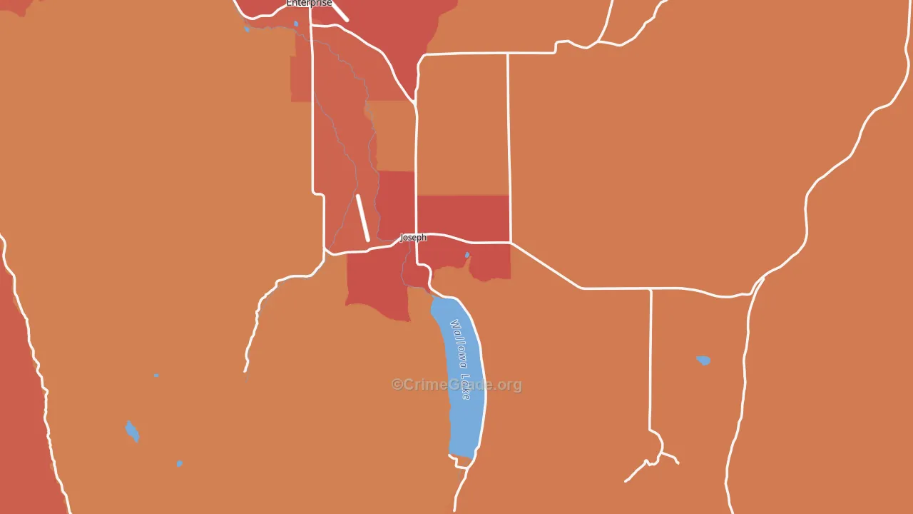97846, OR Map of Drug-Related Crime Rates