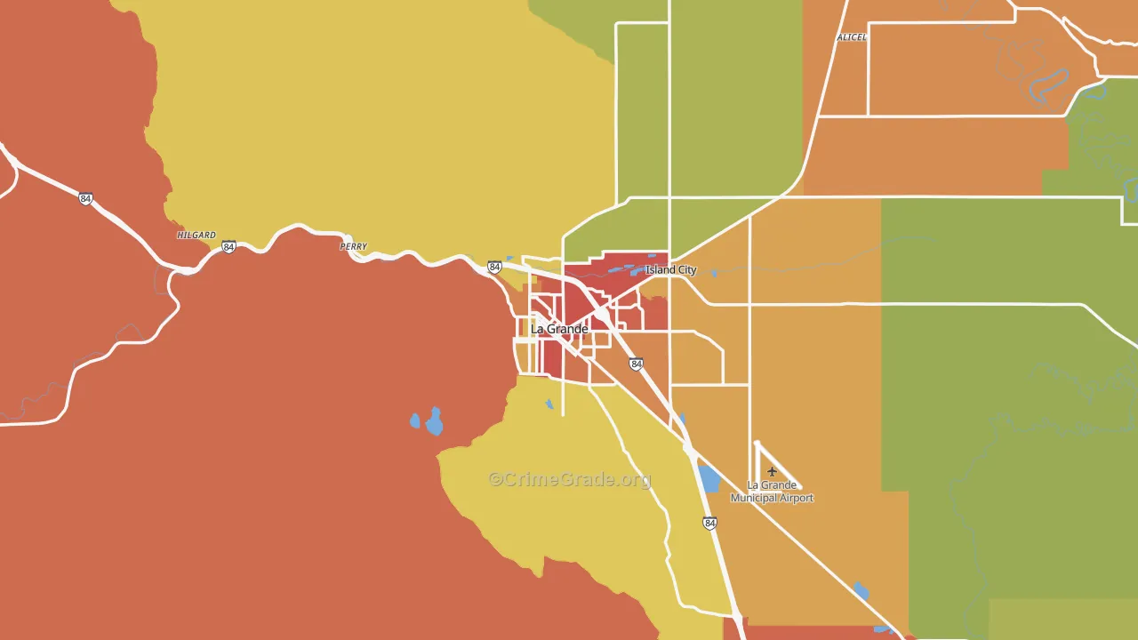 97850, OR Map of Drug-Related Crime Rates