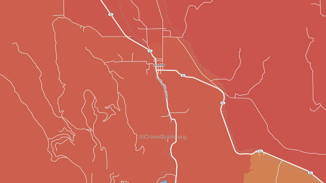97857, OR Map of Drug-Related Crime Rates