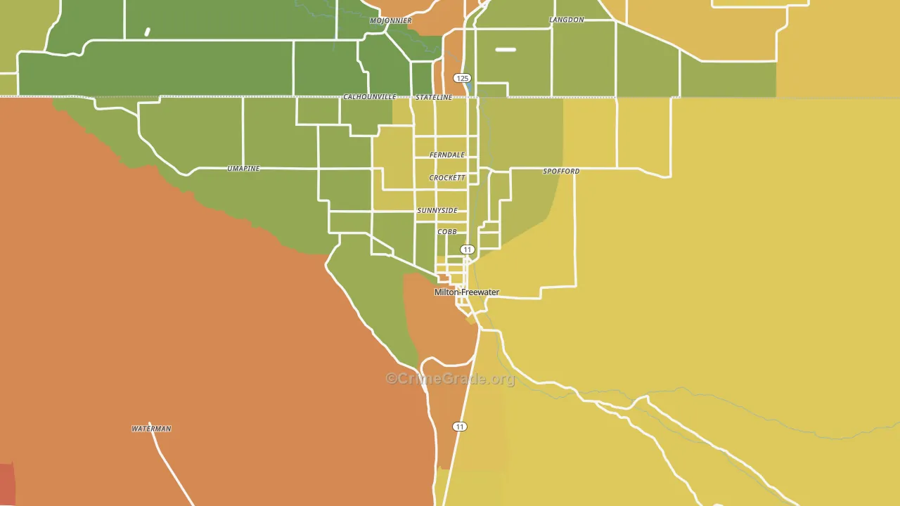 97862, OR Map of Drug-Related Crime Rates