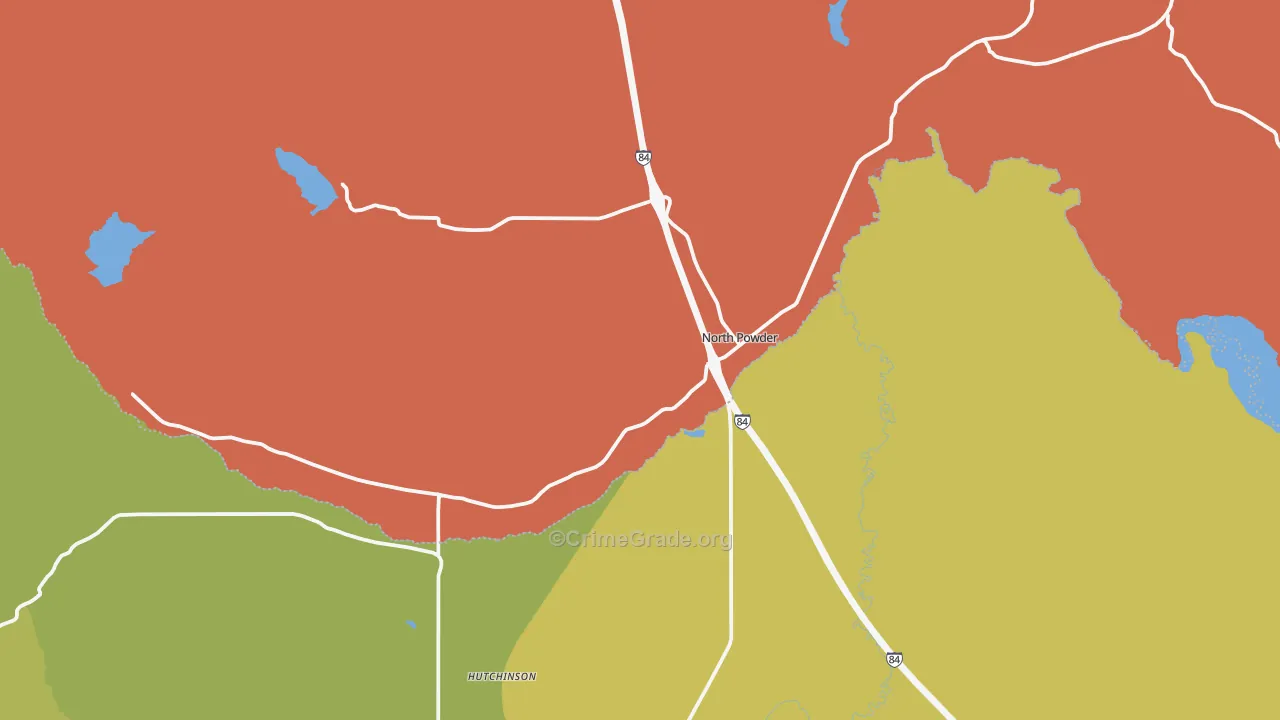 97867, OR Map of Drug-Related Crime Rates
