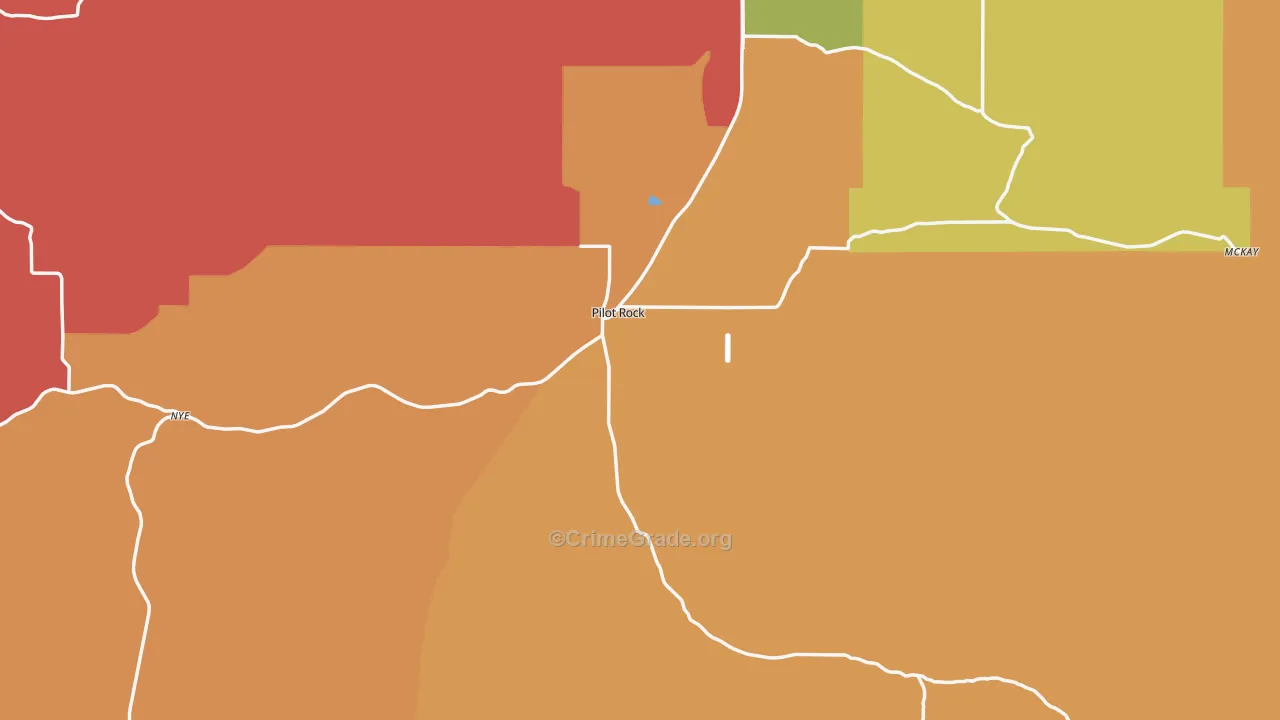 97868, OR Map of Drug-Related Crime Rates