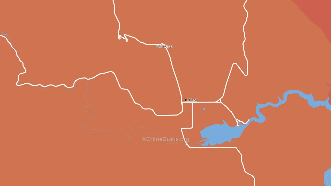 97870, OR Map of Drug-Related Crime Rates