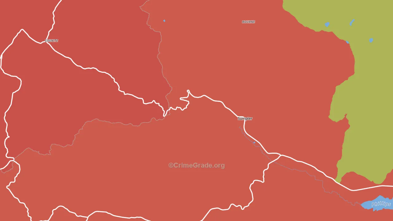 97877, OR Map of Drug-Related Crime Rates