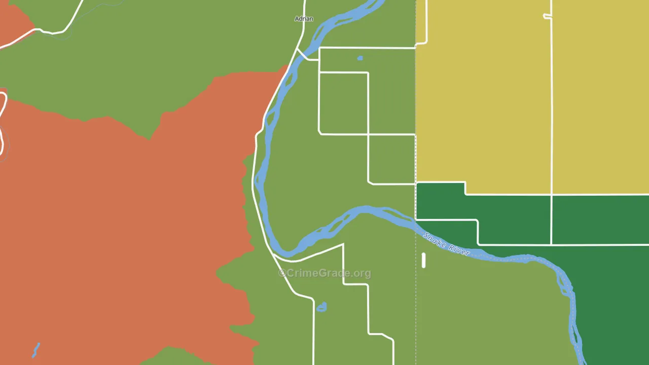 97901, OR Map of Drug-Related Crime Rates