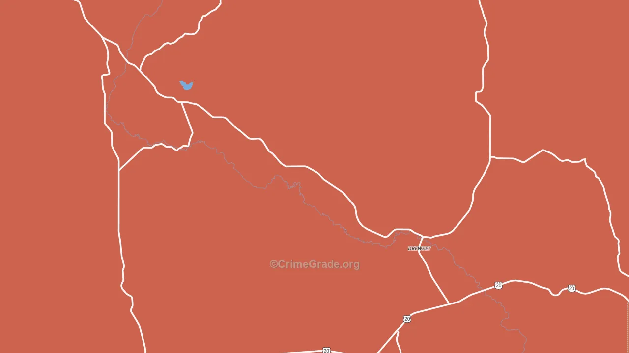 97904, OR Map of Drug-Related Crime Rates