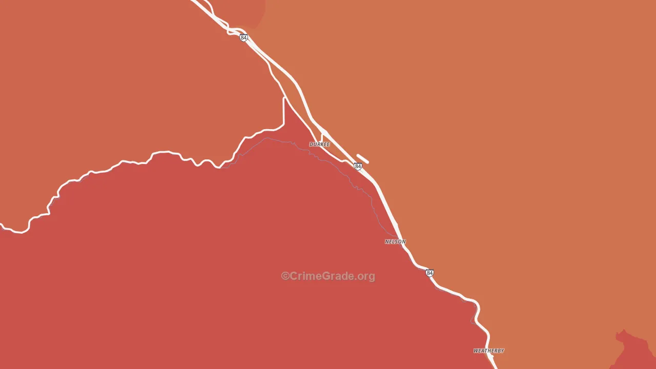 97905, OR Map of Drug-Related Crime Rates