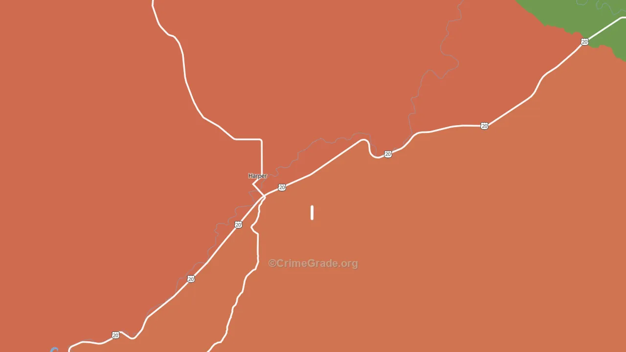 97906, OR Map of Drug-Related Crime Rates
