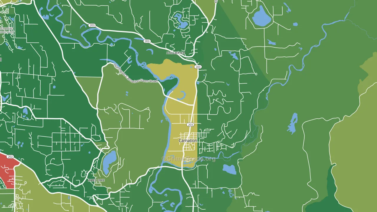 98014, WA Map of Drug-Related Crime Rates