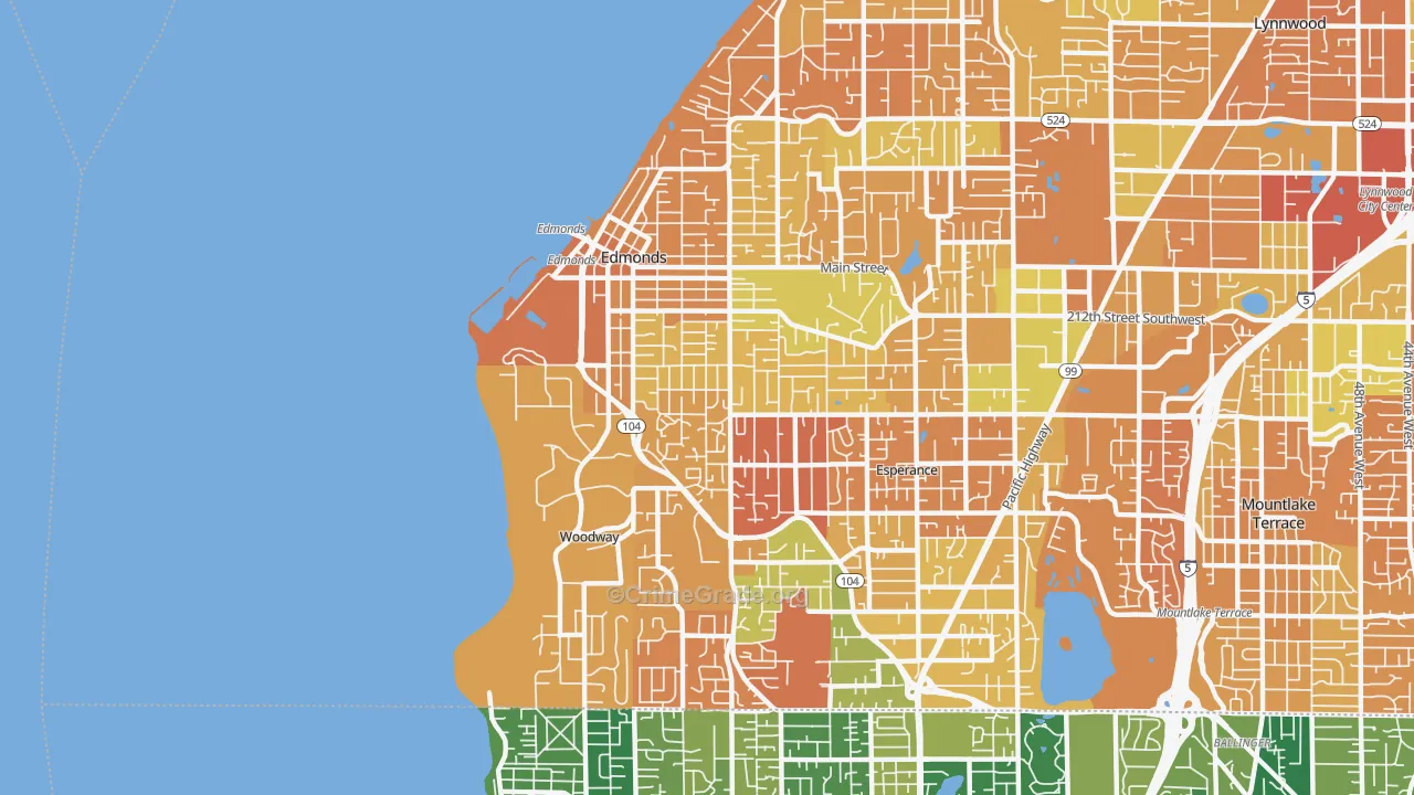98020, WA Map of Drug-Related Crime Rates