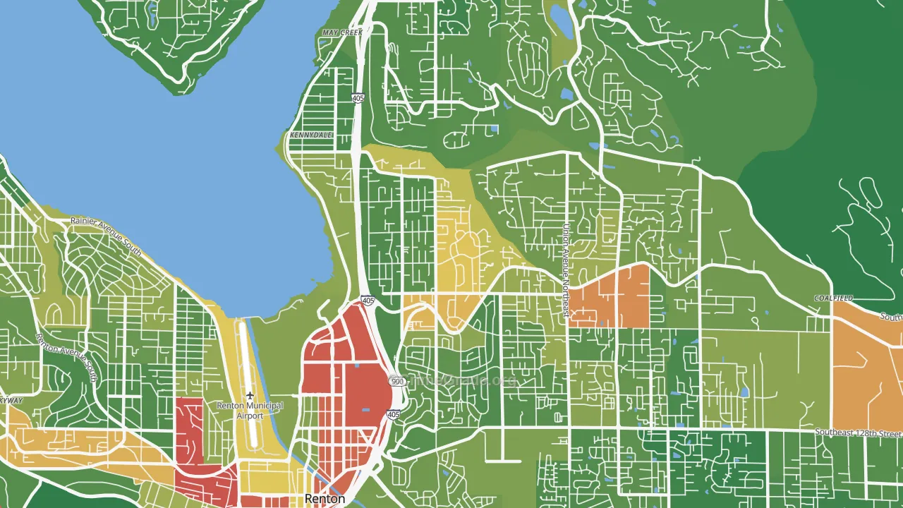 98056, WA Map of Drug-Related Crime Rates
