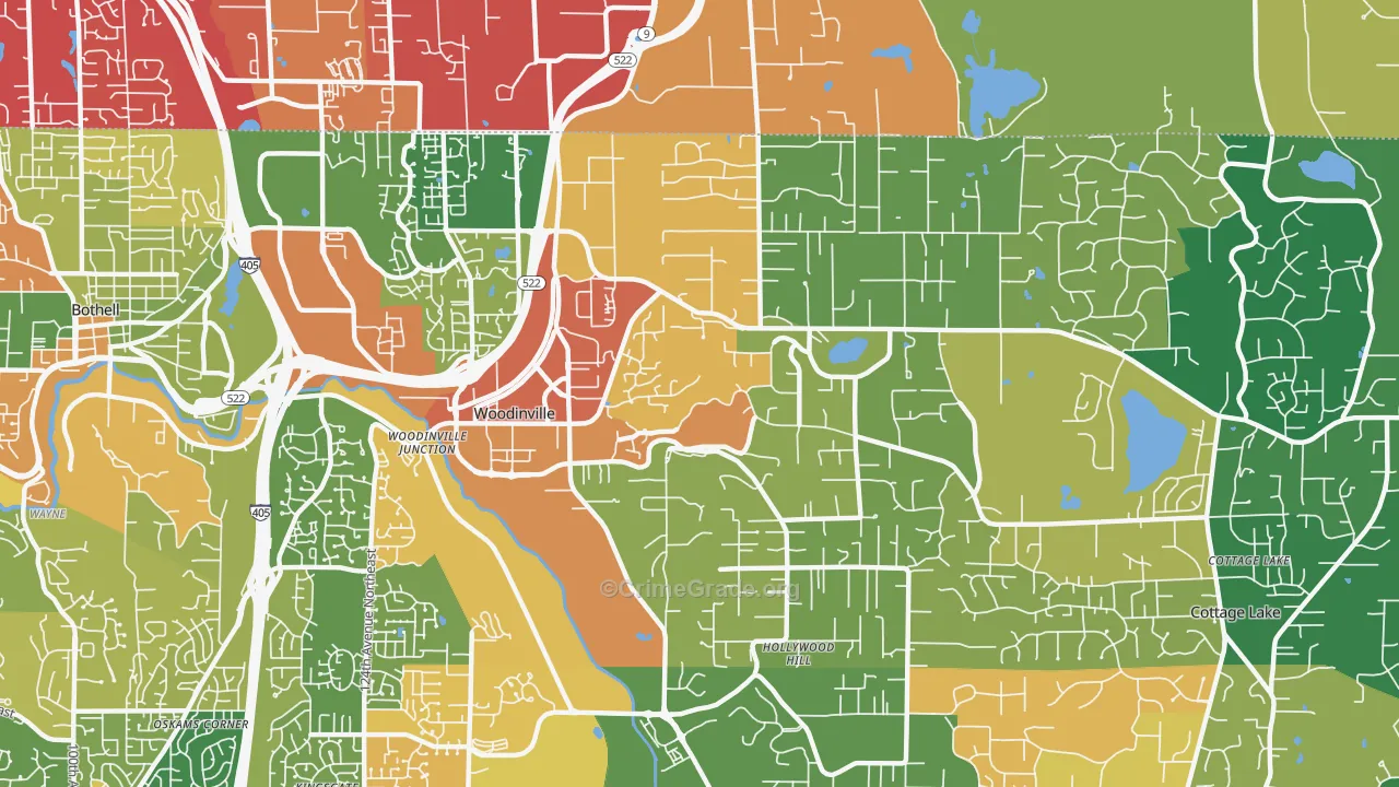 98072, WA Map of Drug-Related Crime Rates