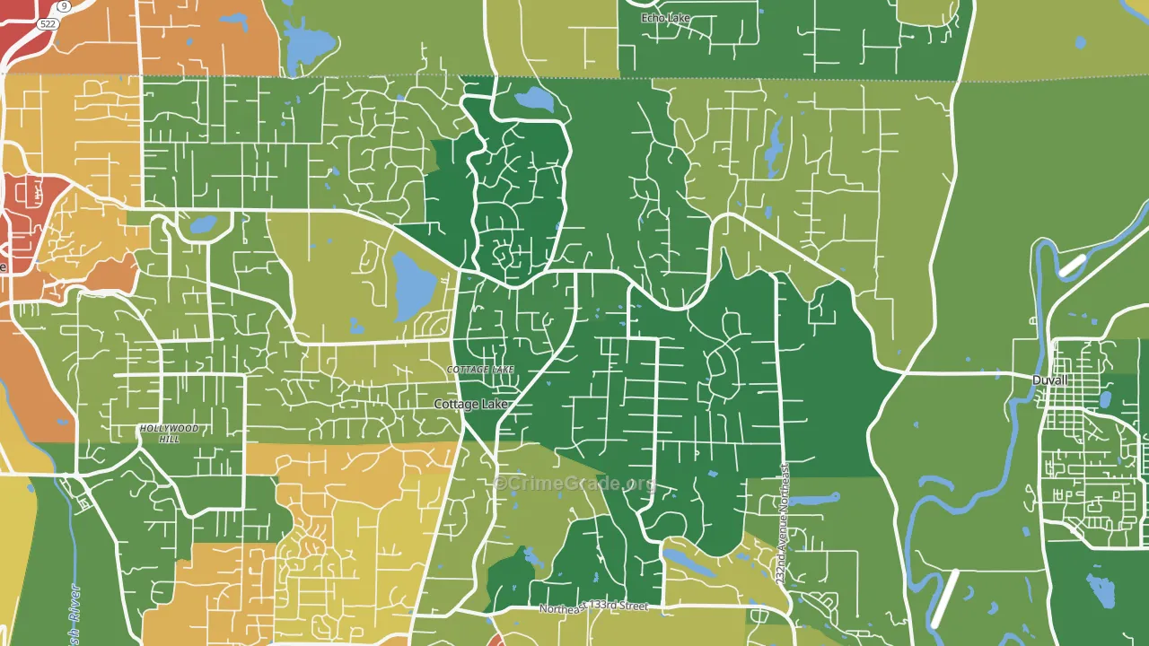 98077, WA Map of Drug-Related Crime Rates