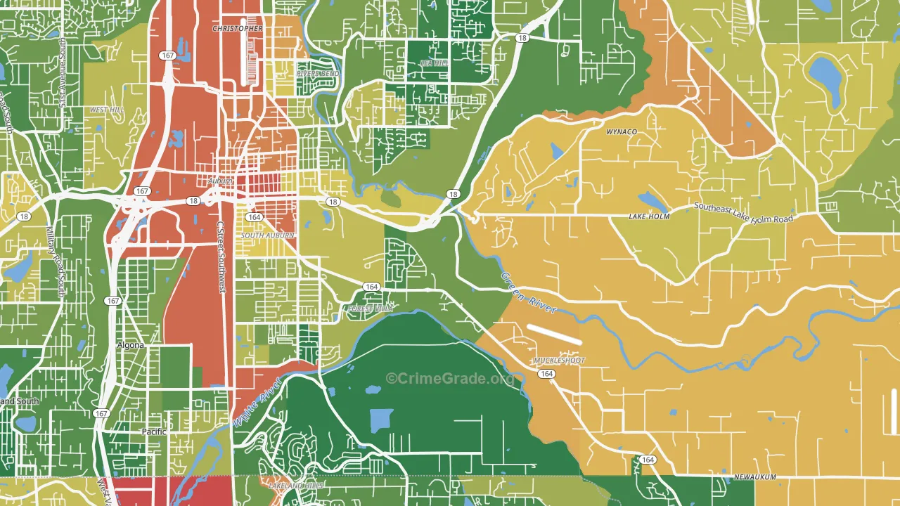 98092, WA Map of Drug-Related Crime Rates
