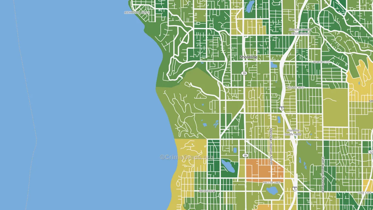 98177, WA Map of Drug-Related Crime Rates