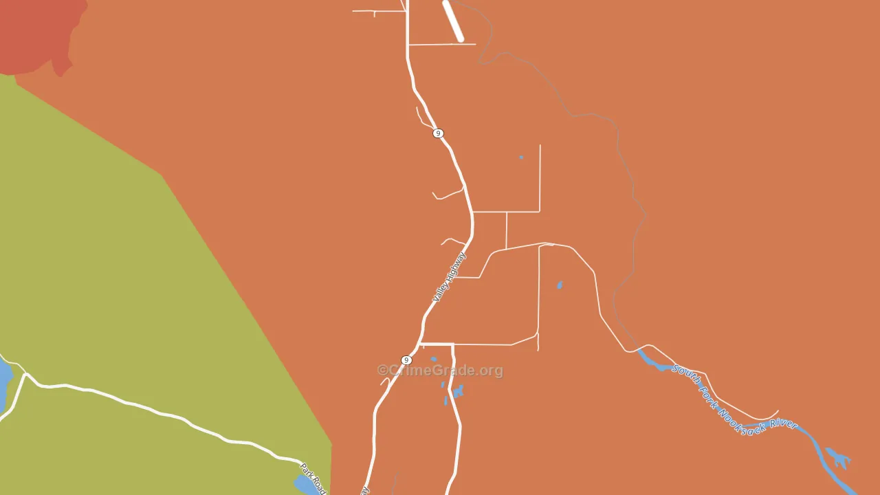 98220, WA Map of Drug-Related Crime Rates