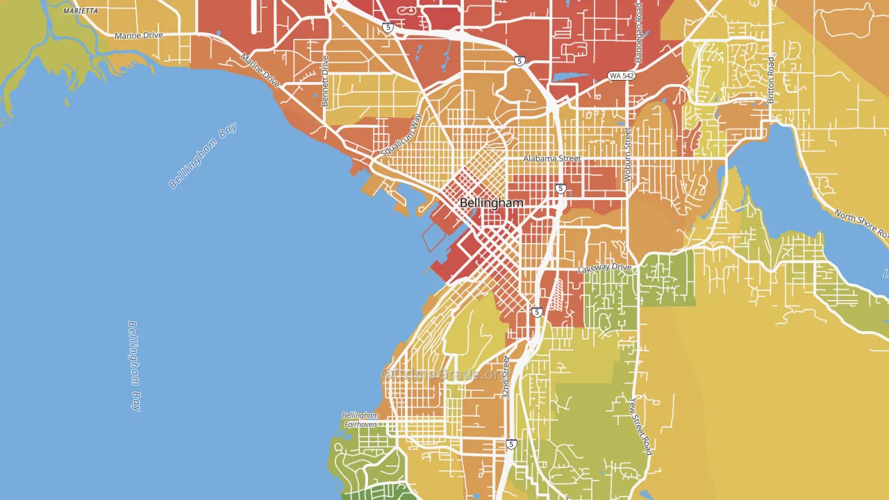98225, WA Map of Drug-Related Crime Rates
