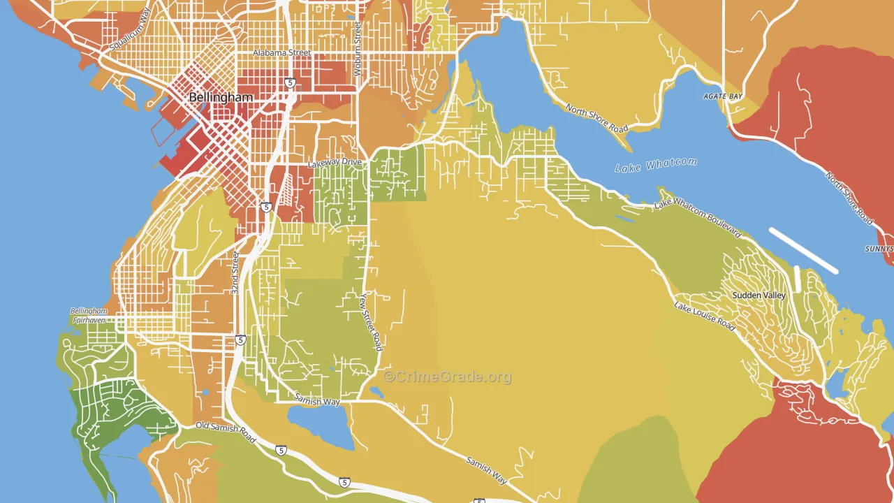 98229, WA Map of Drug-Related Crime Rates