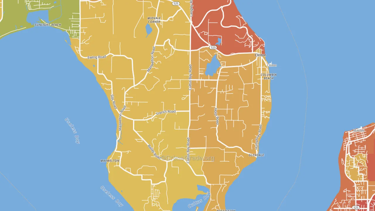 98236, WA Map of Drug-Related Crime Rates