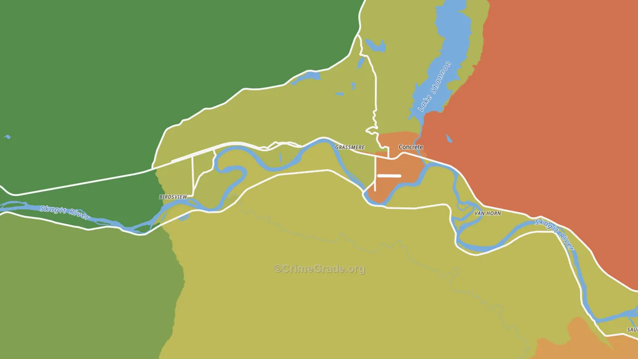 98237, WA Map of Drug-Related Crime Rates