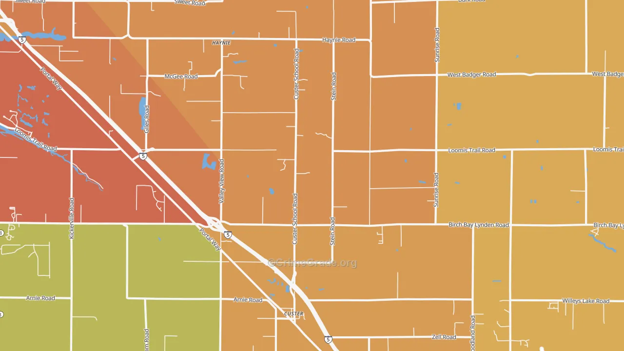 98240, WA Map of Drug-Related Crime Rates