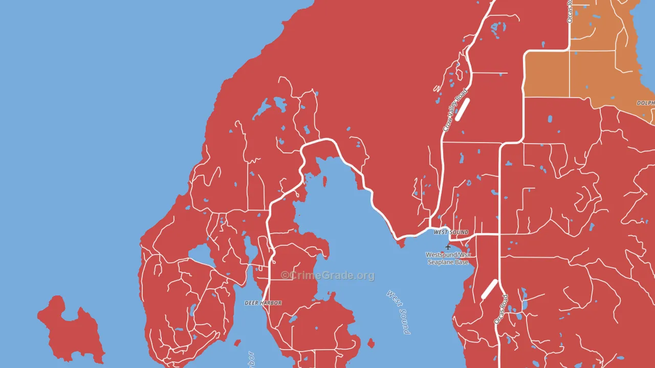 98243, WA Map of Drug-Related Crime Rates