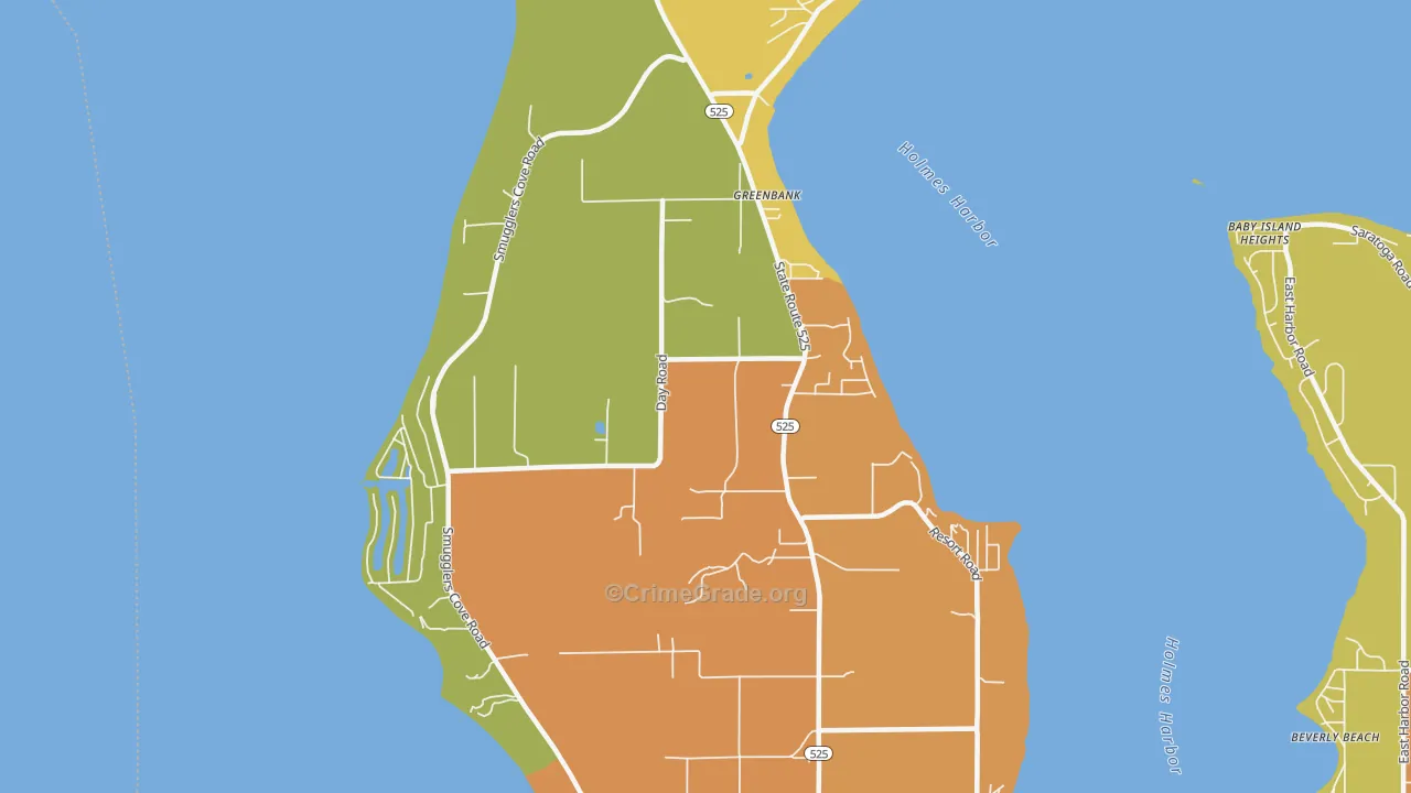 98253, WA Map of Drug-Related Crime Rates