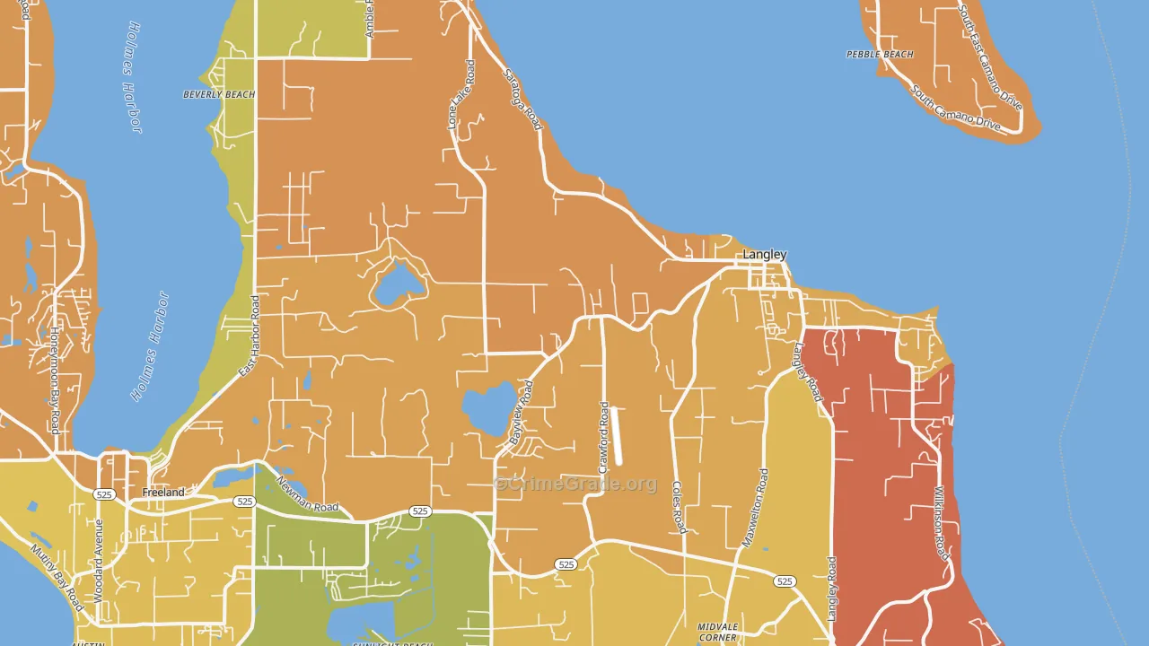 98260, WA Map of Drug-Related Crime Rates