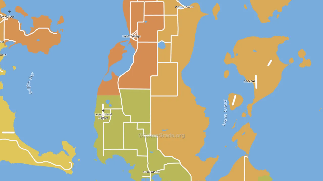 98261, WA Map of Drug-Related Crime Rates