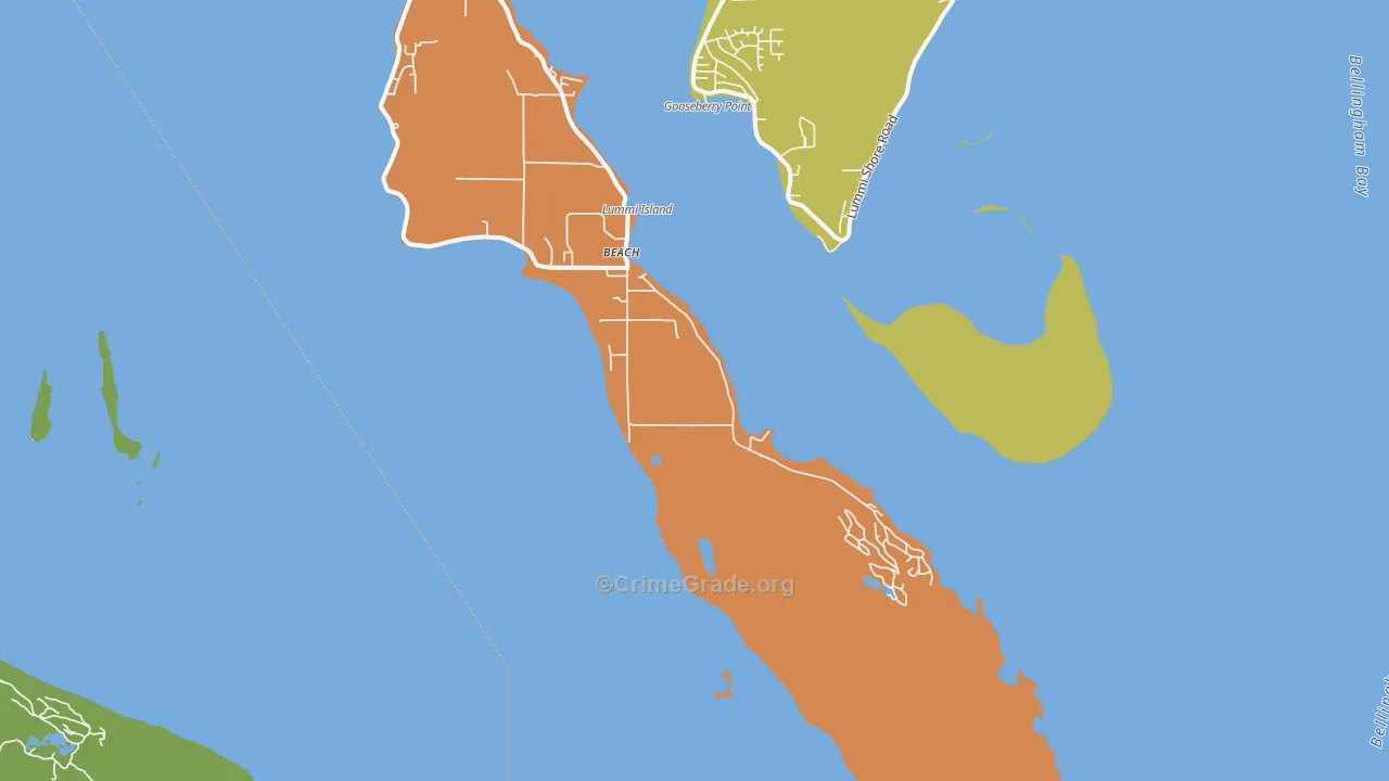 98262, WA Map of Drug-Related Crime Rates