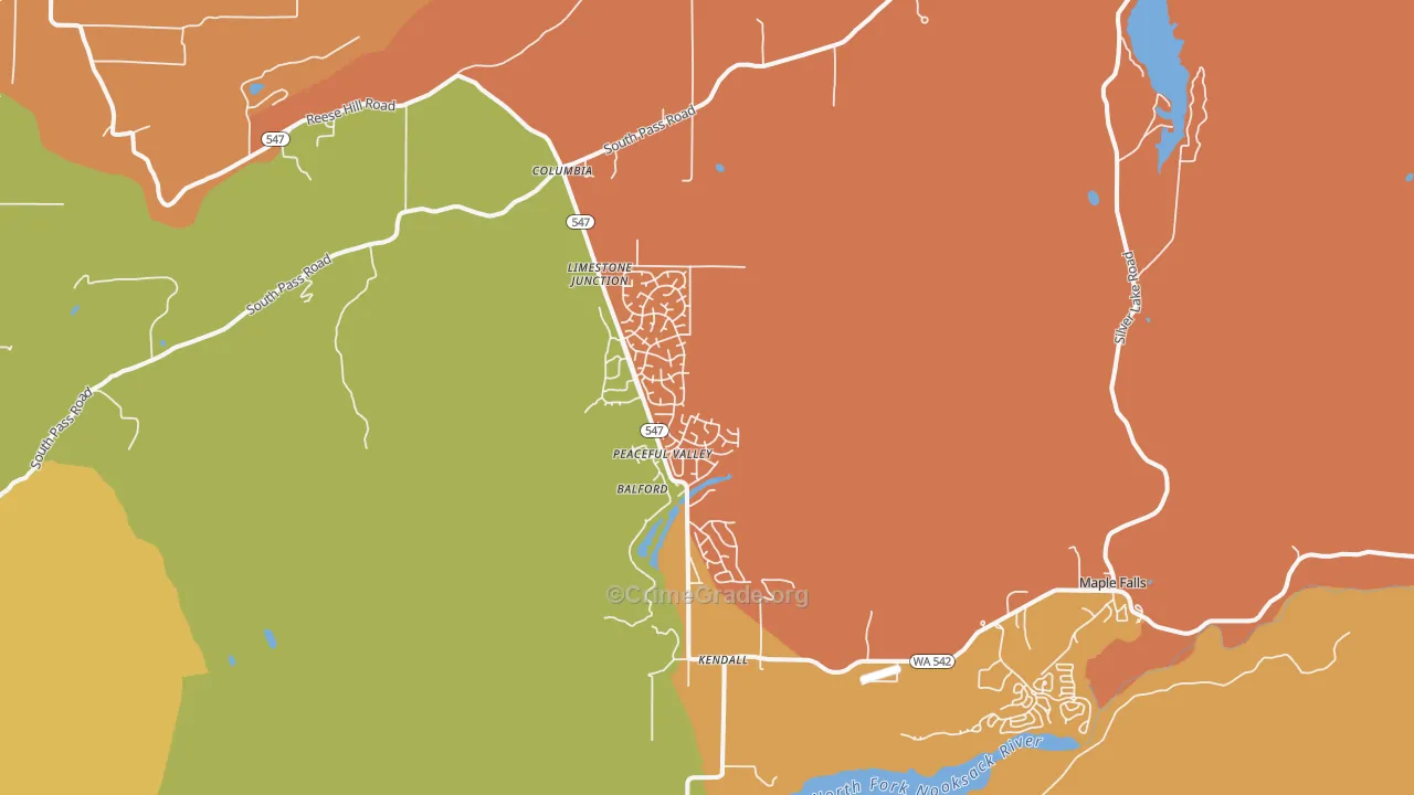 98266, WA Map of Drug-Related Crime Rates