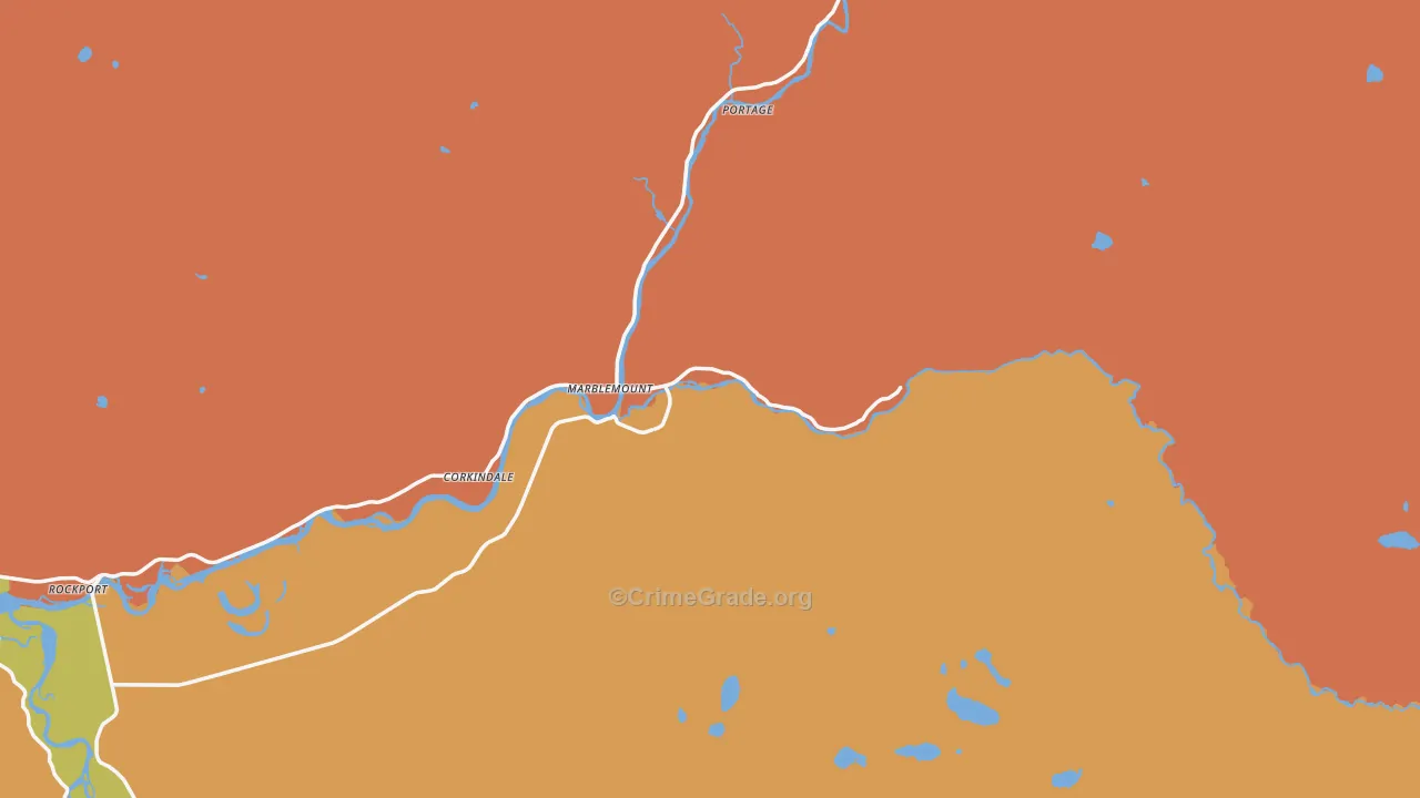 98267, WA Map of Drug-Related Crime Rates