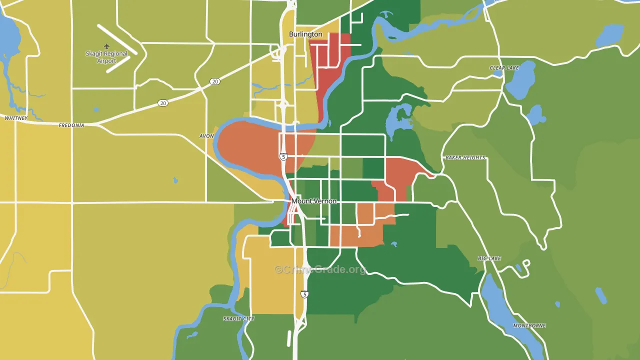 98273, WA Map of Drug-Related Crime Rates