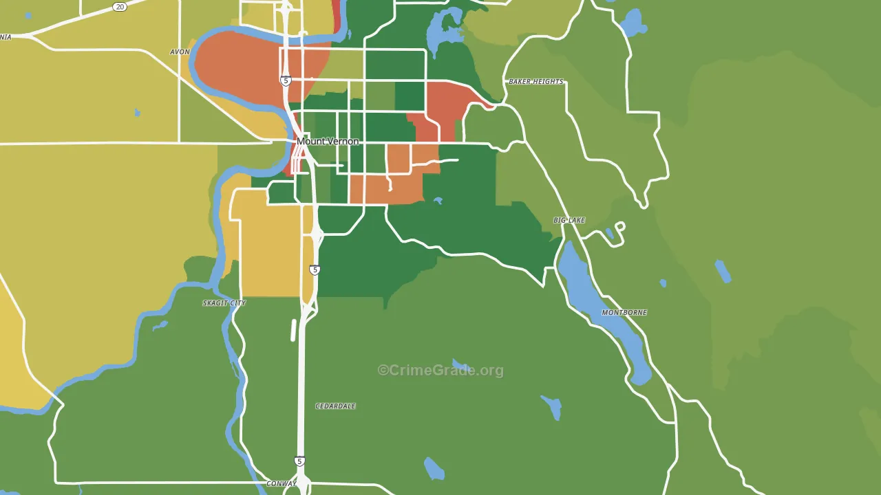 98274, WA Map of Drug-Related Crime Rates