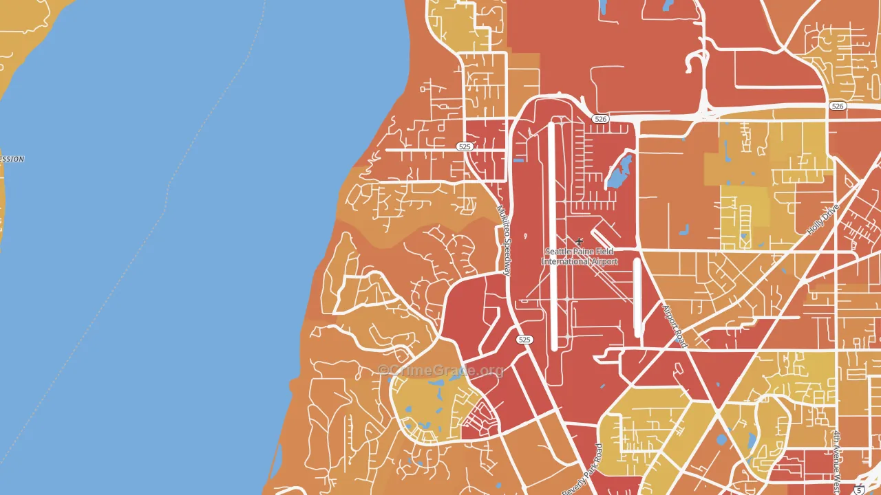 98275, WA Map of Drug-Related Crime Rates