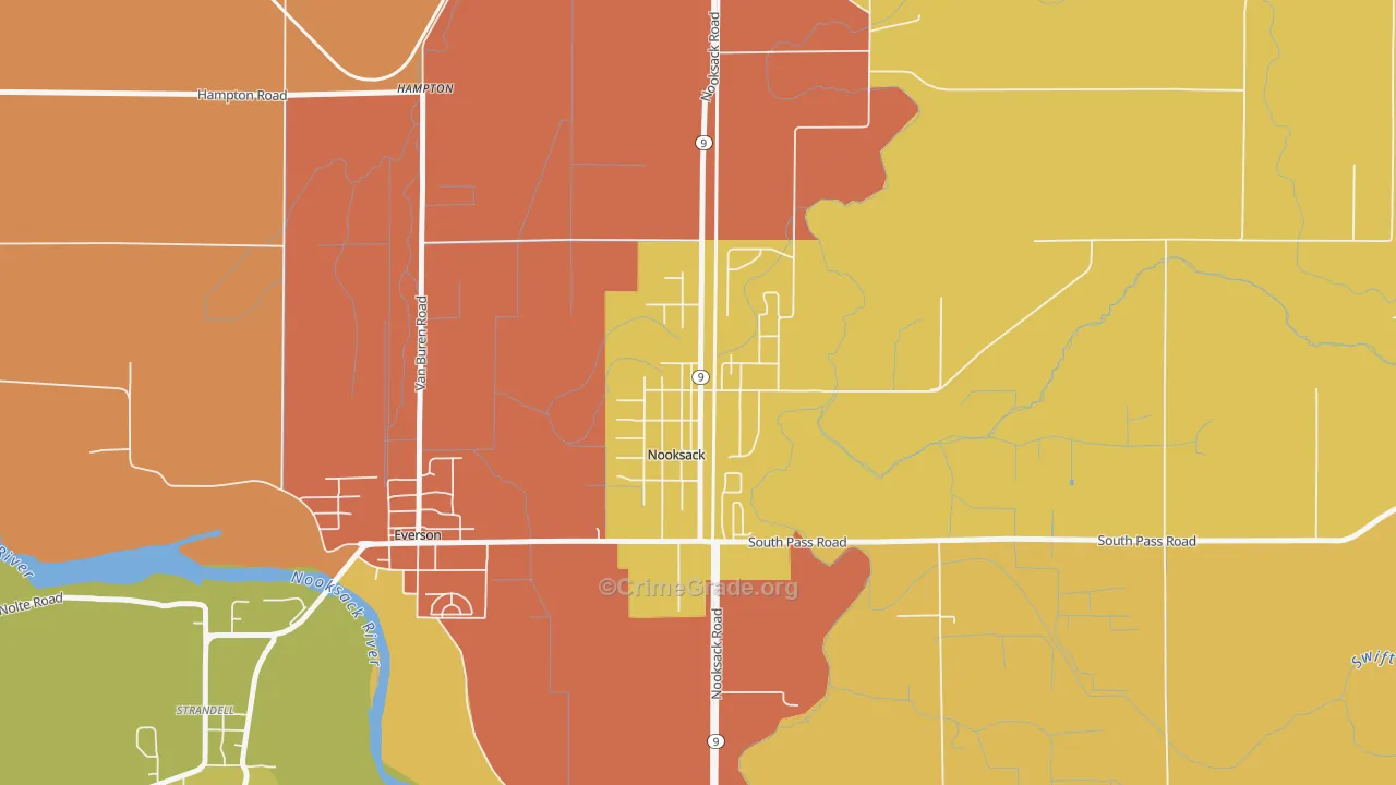 98276, WA Map of Drug-Related Crime Rates