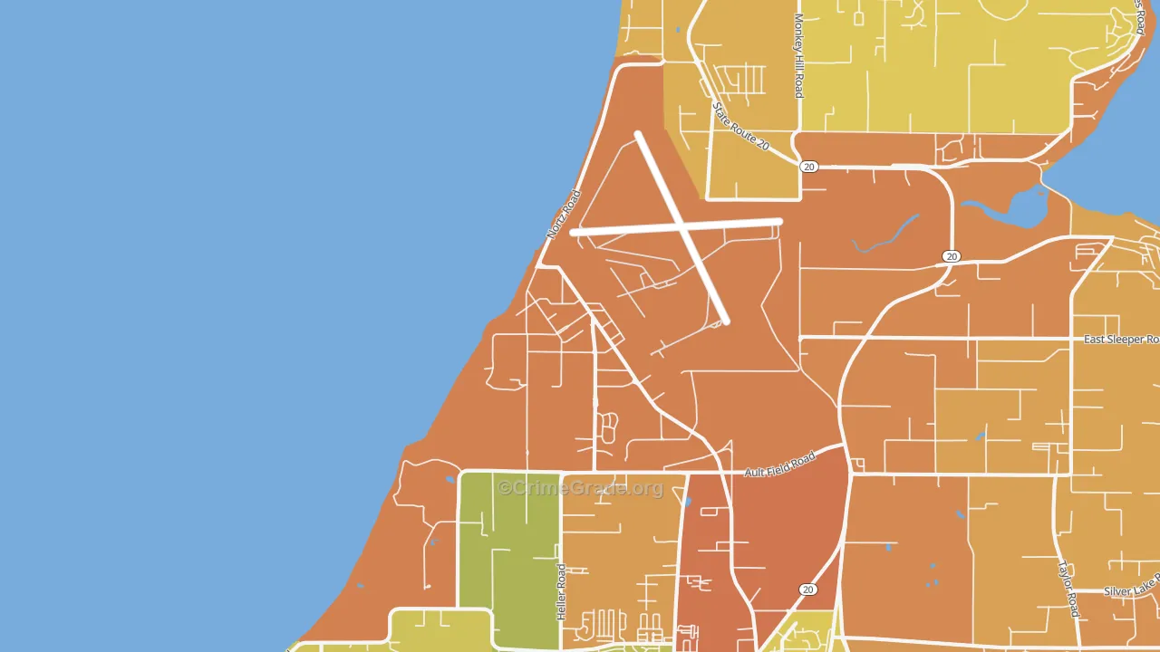 98278, WA Map of Drug-Related Crime Rates